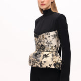 Korseli Dik Yaka Tulum