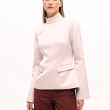 Fiyonk Detay Dik Yaka Bluz