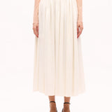 Yoğun Büzgülü Keten Etek