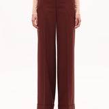 Double Paça Yün Pantolon