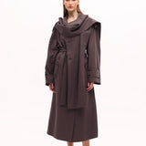 Şal Yaka Kemerli Trençkot